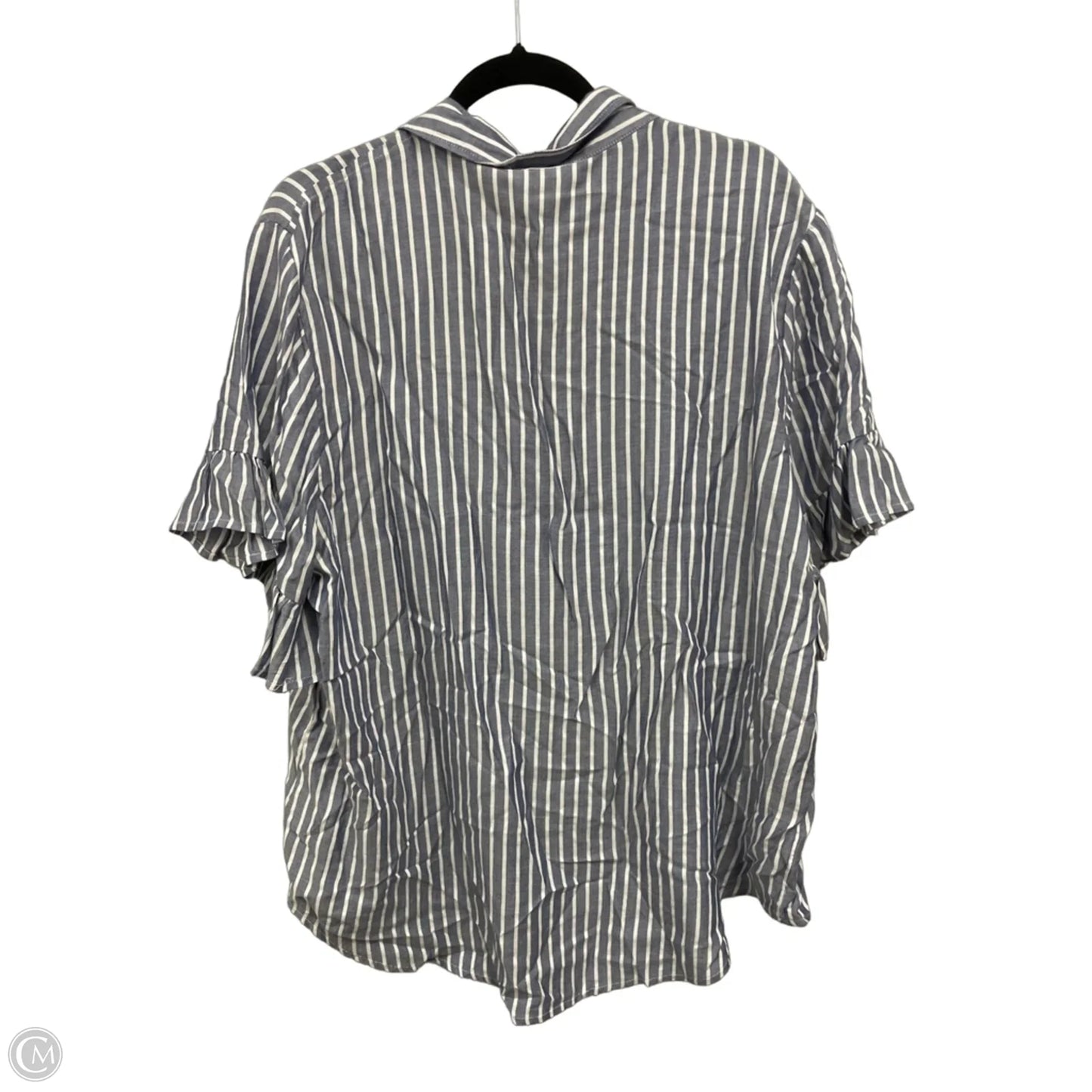Top Short Sleeve By Beachlunchlounge In Striped Pattern, Size: Xl