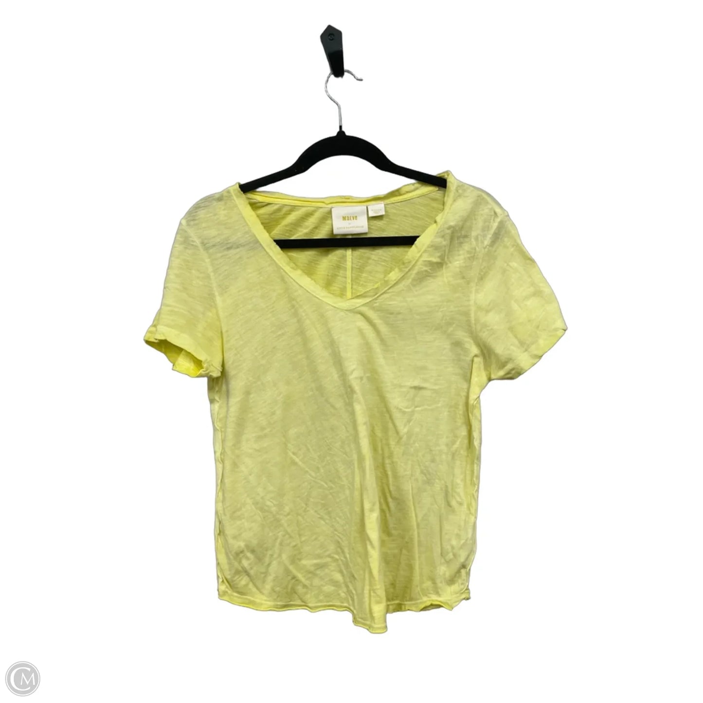 Top Short Sleeve Basic By Maeve In Yellow, Size: M