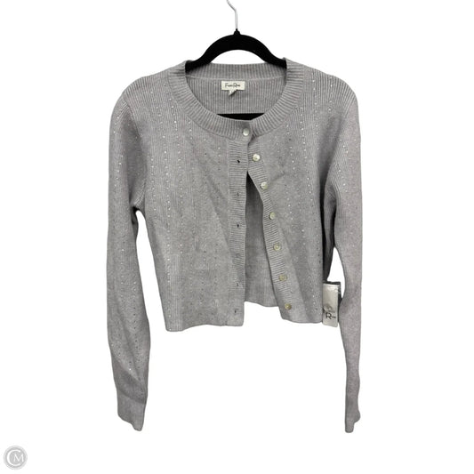 Cardigan By Faded Rose In Grey, Size: Xl
