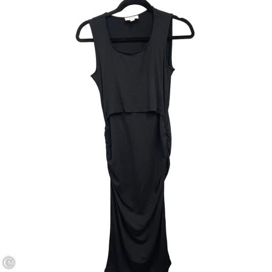 Dress Casual Midi By Clothes Mentor In Black, Size: Xs