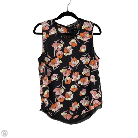 Top Sleeveless By Who What Wear In Floral Print, Size: L