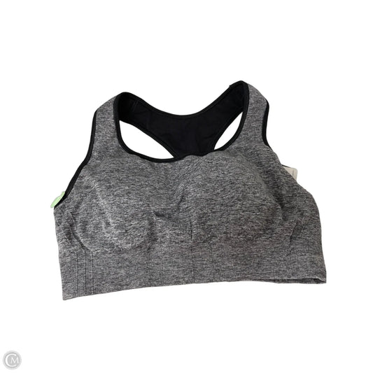 Athletic Bra By Champion In Black & Grey, Size: L