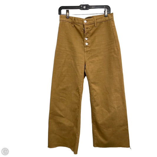 Jeans Wide Leg By Veronica Beard In Gold, Size: 8