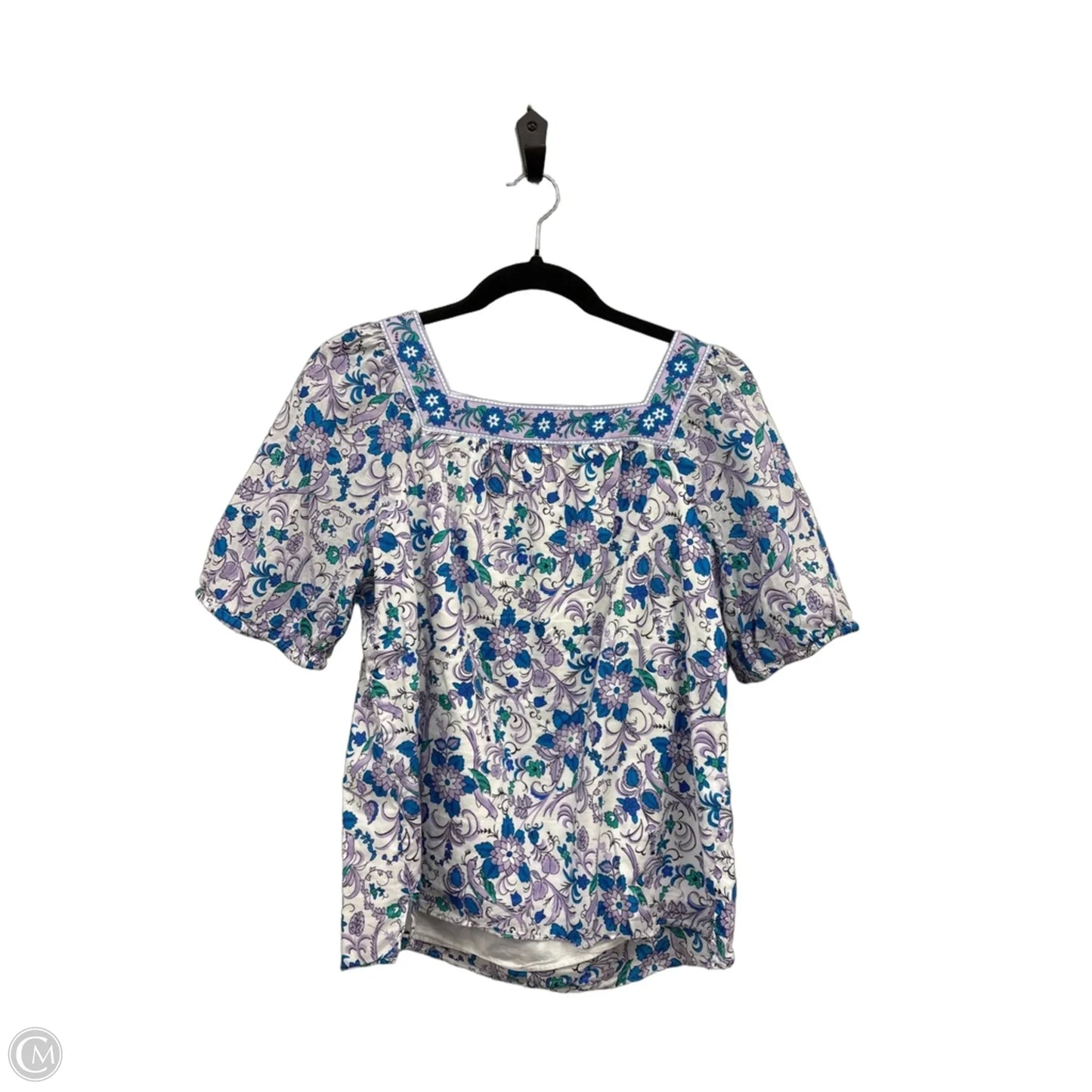Top Short Sleeve By Talbots In Floral Print, Size: Xsp