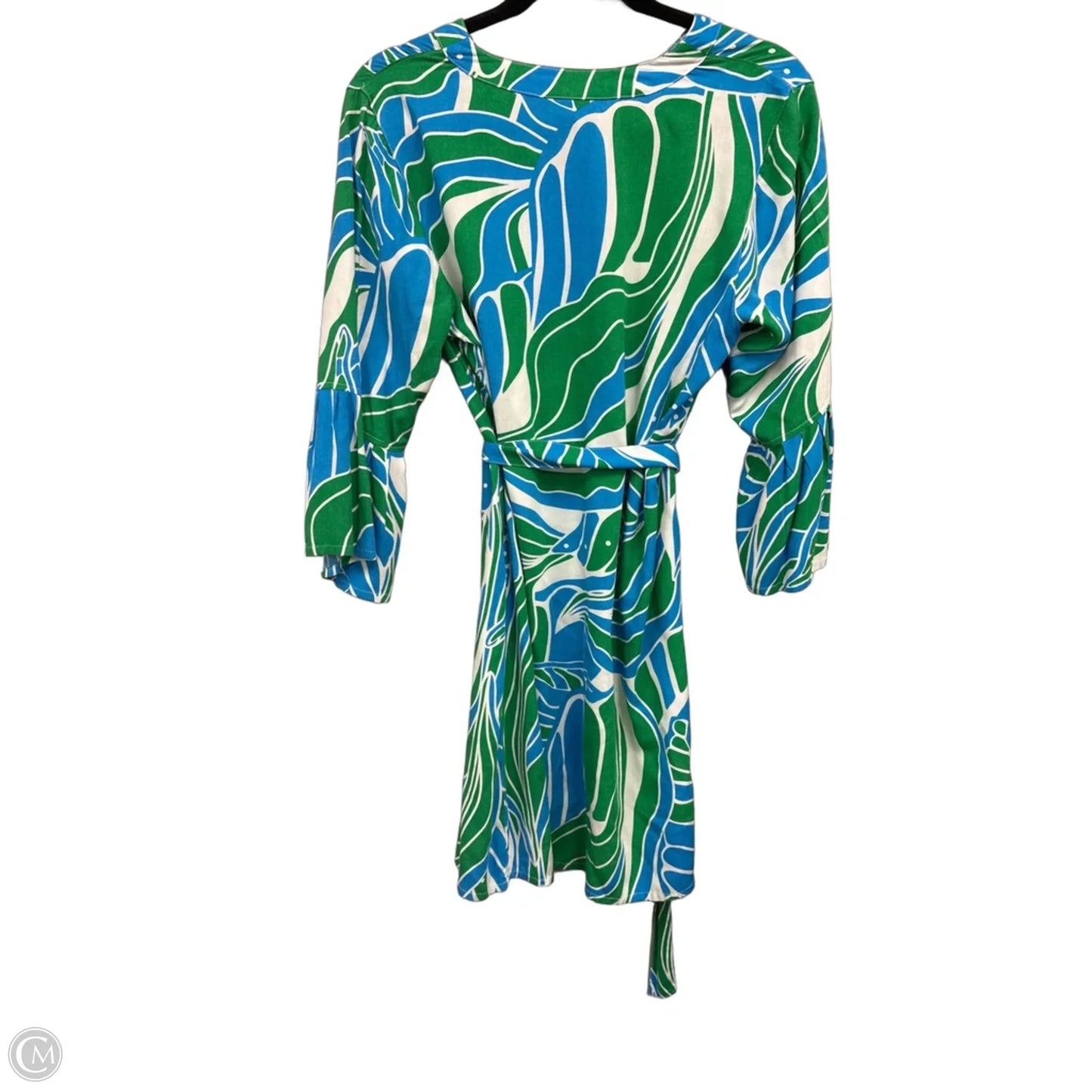 Dress Casual Short By Clothes Mentor In Blue & Green, Size: L