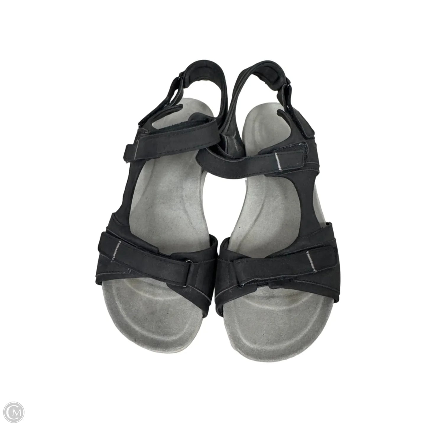 Sandals Flats By Easy Spirit In Black, Size: 8