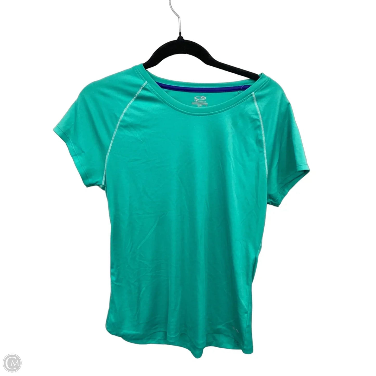 Athletic Top Short Sleeve By Champion In Green, Size: Xl