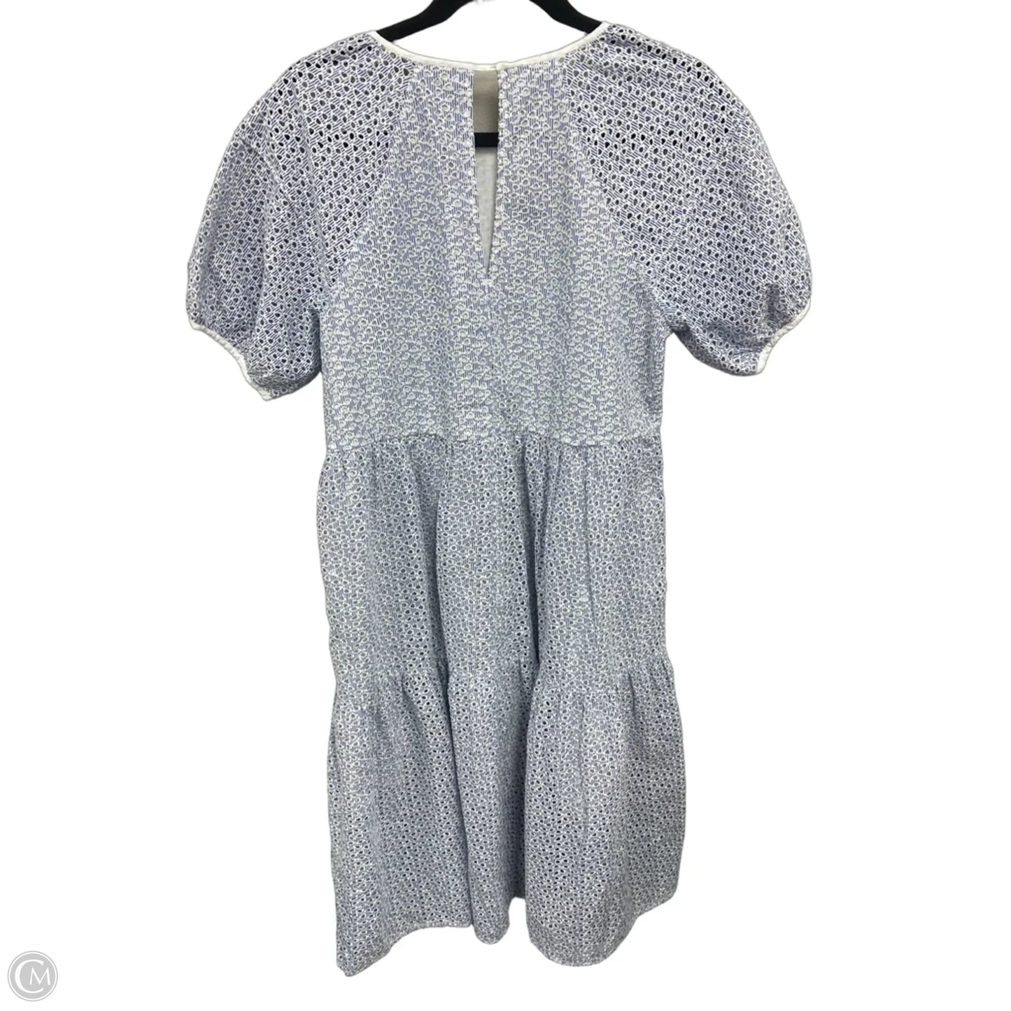 Dress Casual Midi By Everlane In Blue & White, Size: Xs
