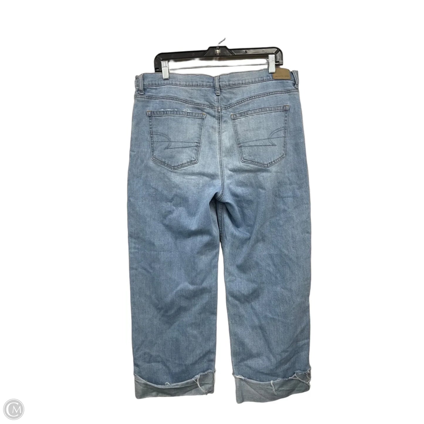 Jeans Wide Leg By American Eagle In Blue, Size: 14
