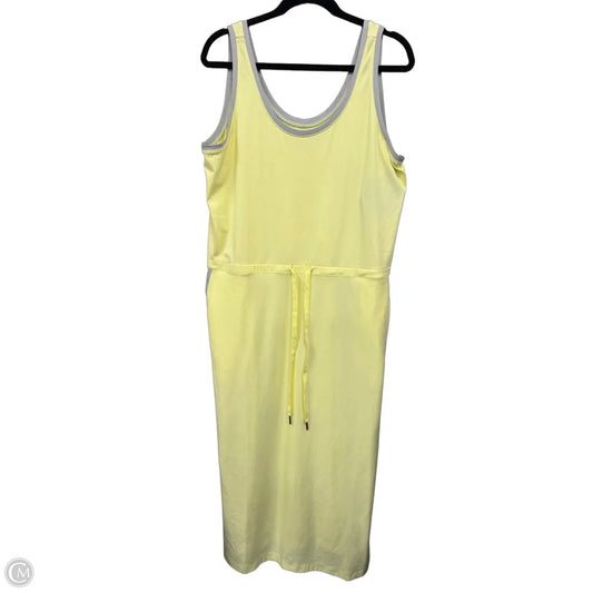 Dress Casual Midi By Columbia In Yellow, Size: Xl
