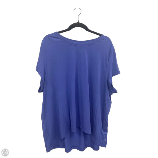 Athletic Top Short Sleeve By Athleta In Purple, Size: Xl