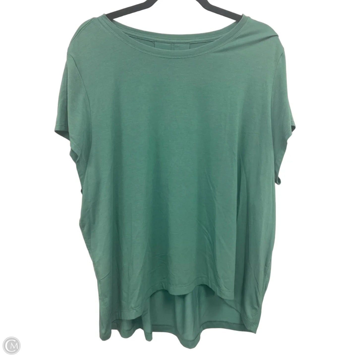 Athletic Top Short Sleeve By Athleta In Green, Size: Xl