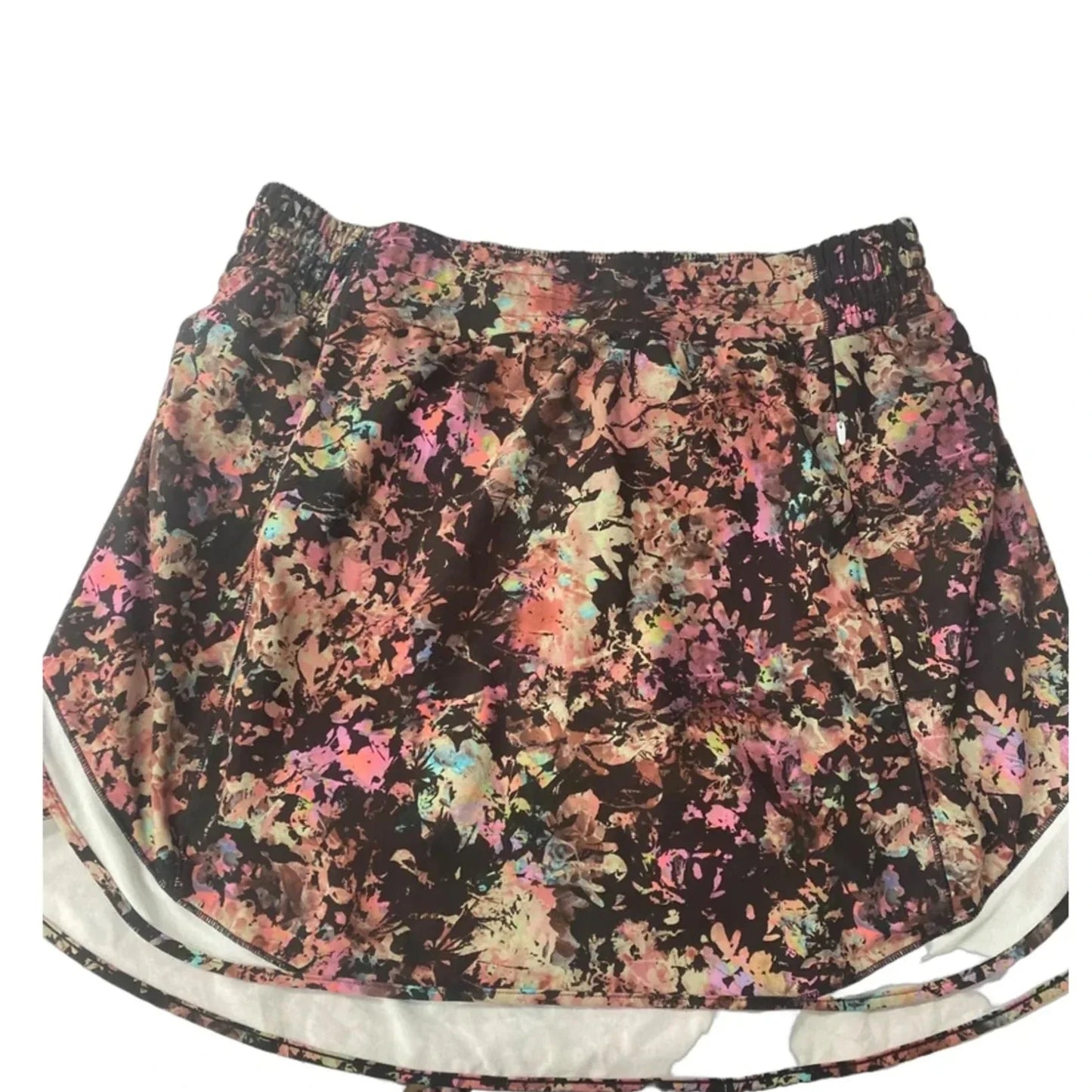 Athletic Skort By Lululemon In Floral Print, Size: 12