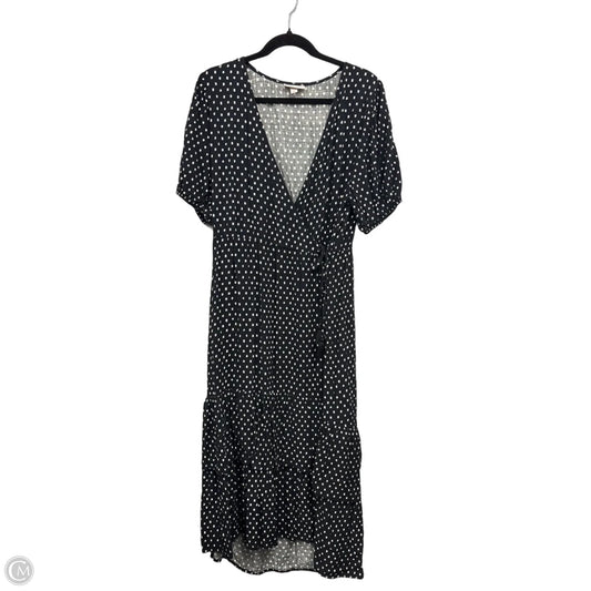 Dress Casual Midi By Knox Rose In Black & Cream, Size: Xl