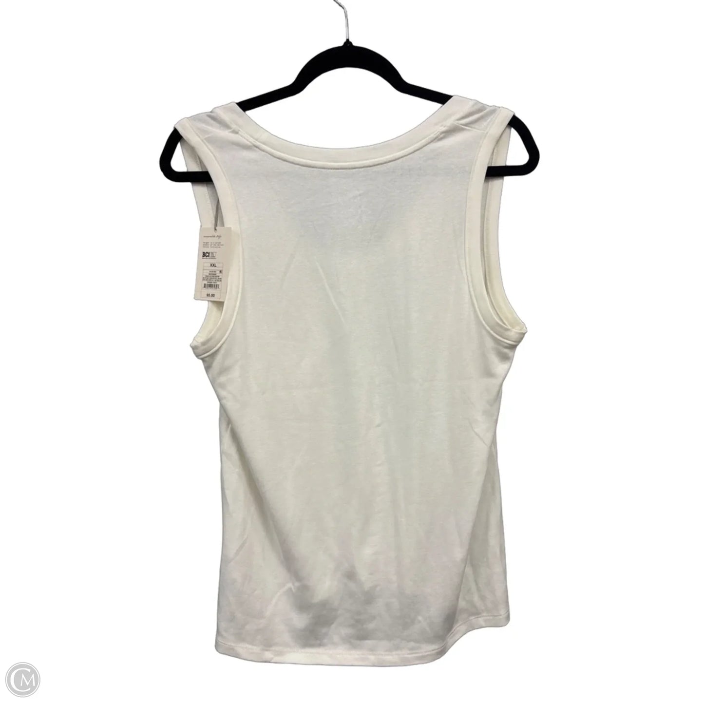 Tank Top By A New Day In Cream, Size: Xxl