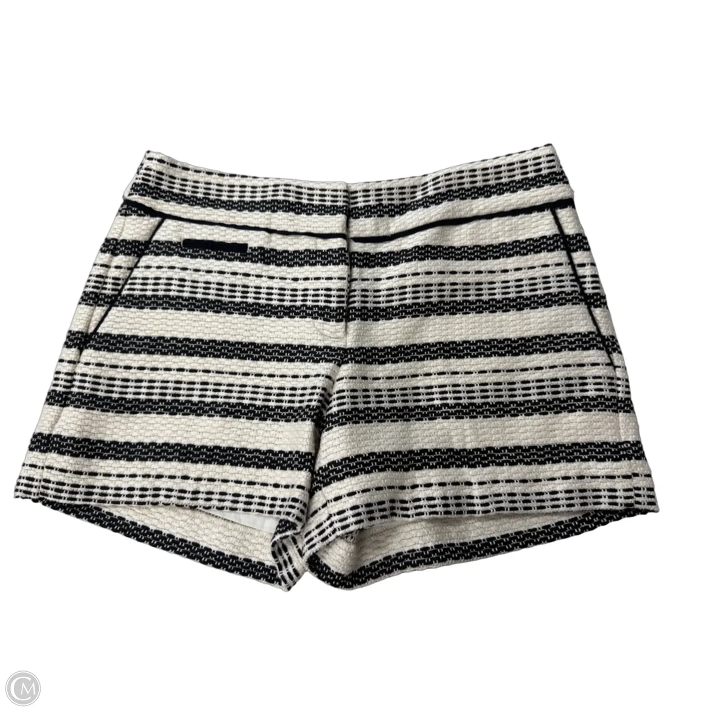 Shorts By Loft In Black & Cream, Size: Xxs