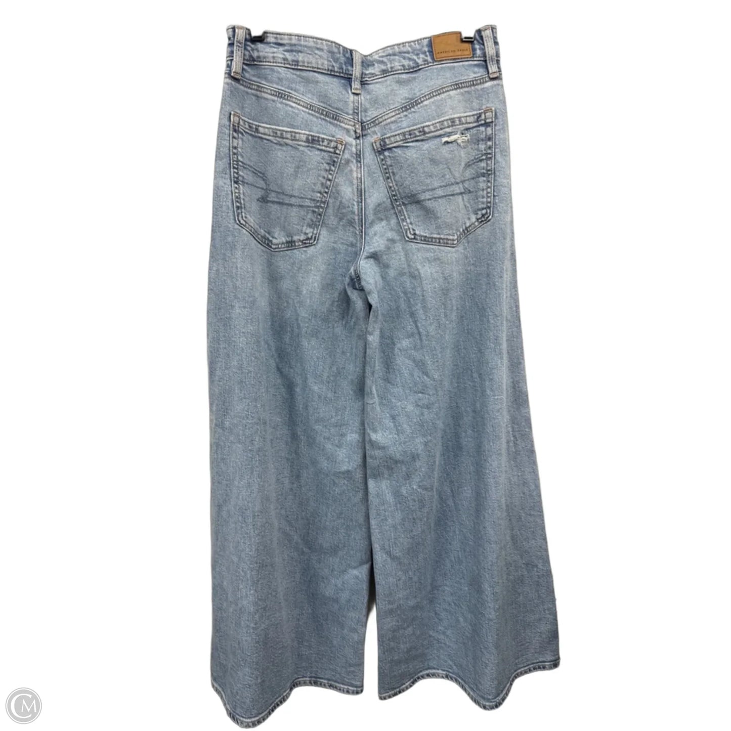 Jeans Wide Leg By American Eagle In Blue, Size: 4