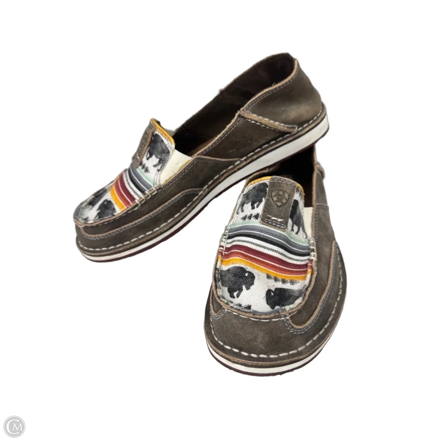 Shoes Flats By Ariat In Animal Print, Size: 8