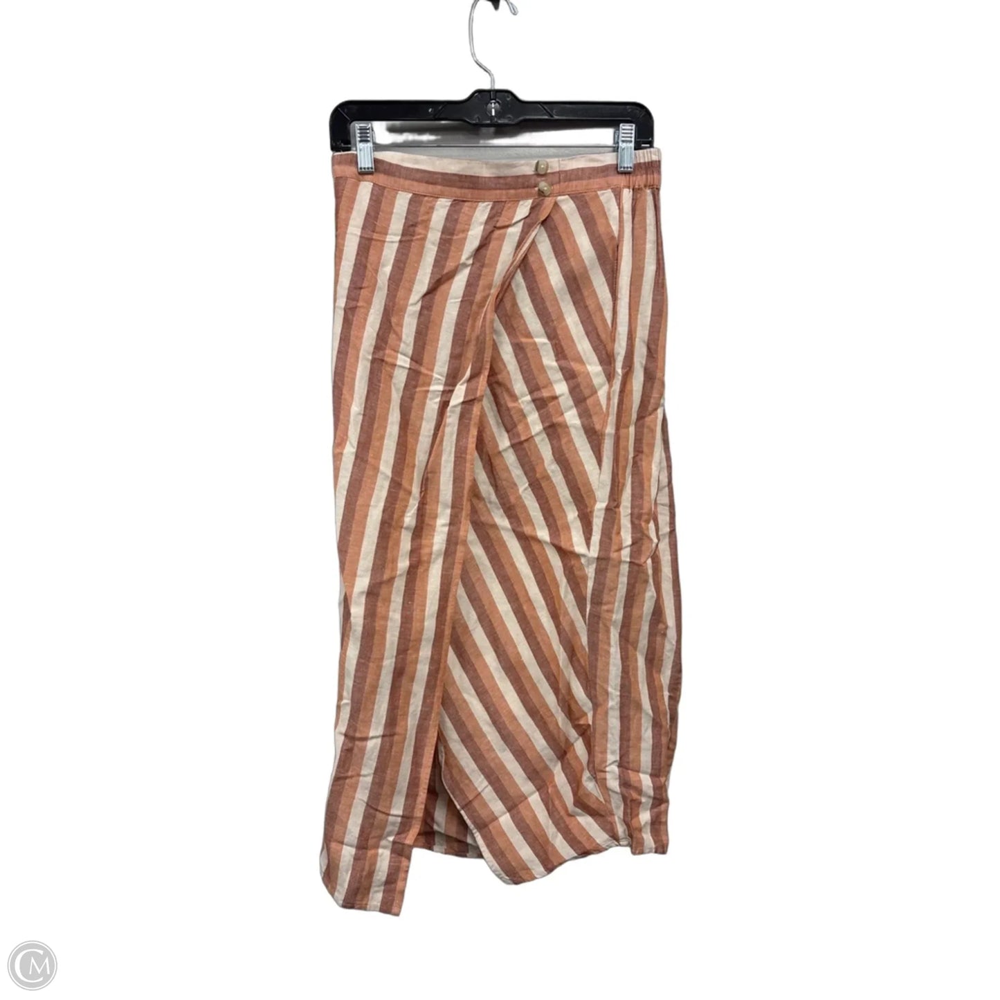 Skirt Midi By Madewell In Striped Pattern, Size: M