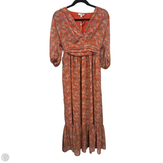 Dress Casual Midi By Max Studio In Floral Print, Size: Xs