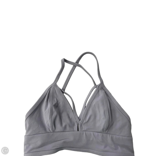 Athletic Bra By Lululemon In Grey, Size: 6