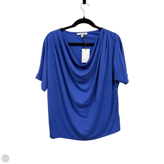 Top Short Sleeve By Green Envelope In Blue, Size: Xl