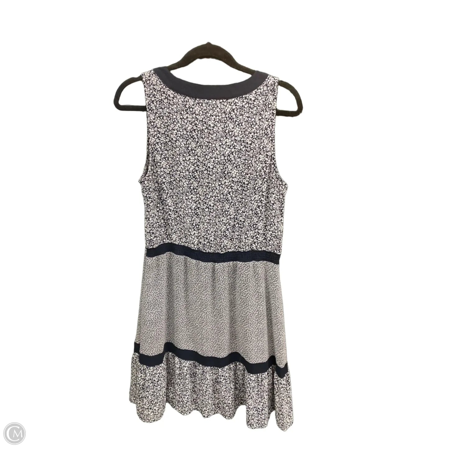 Dress Casual Midi By Michael By Michael Kors In Blue & White, Size: L