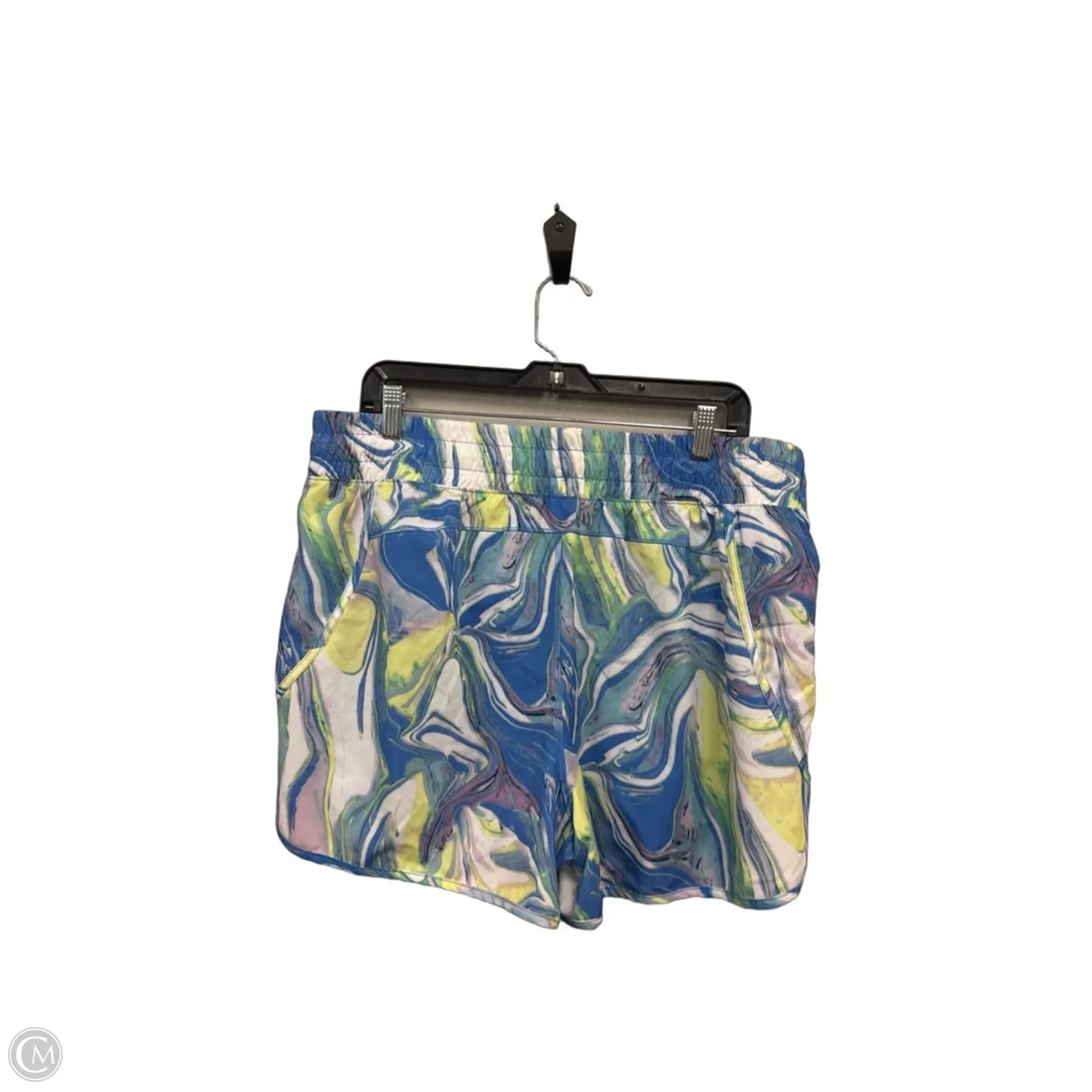 Athletic Shorts By Avia In Blue & Yellow, Size: Xl
