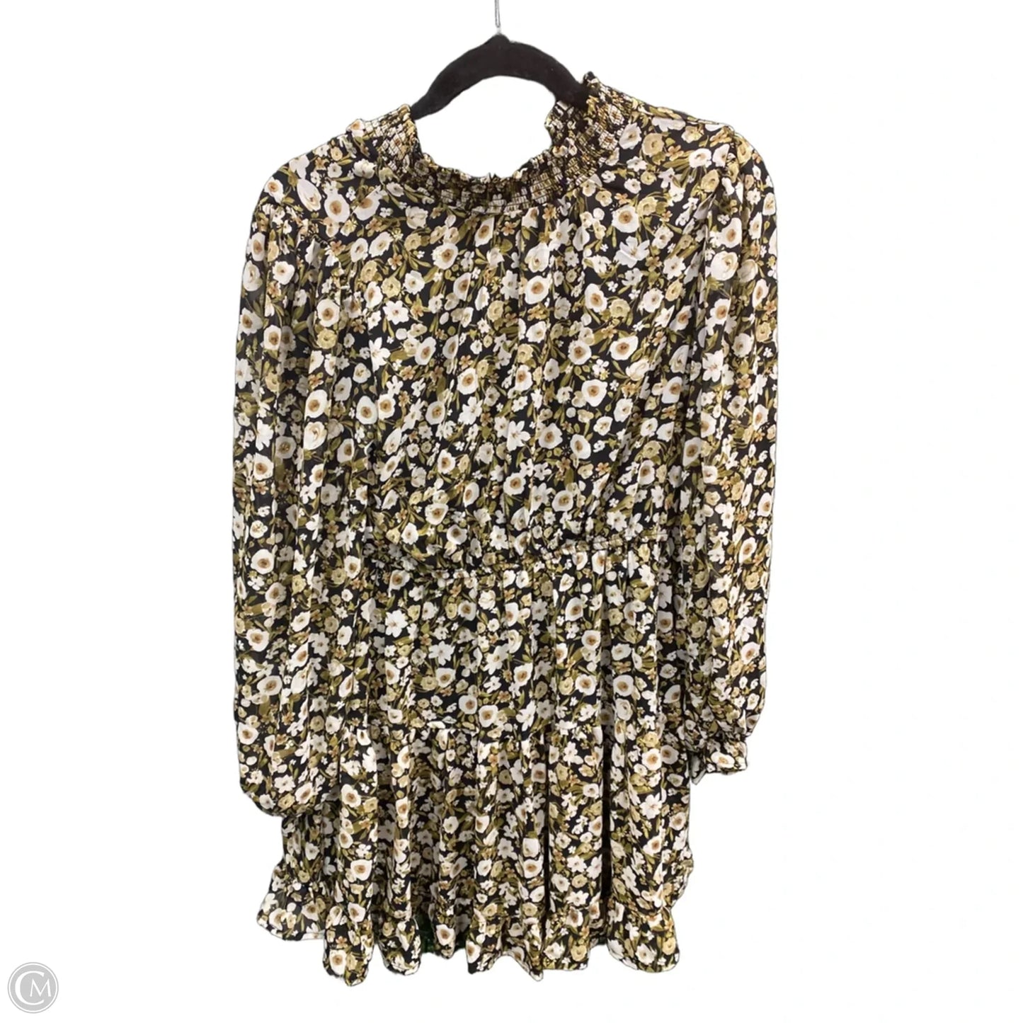 Dress Casual Short By Mine In Black & Cream, Size: M