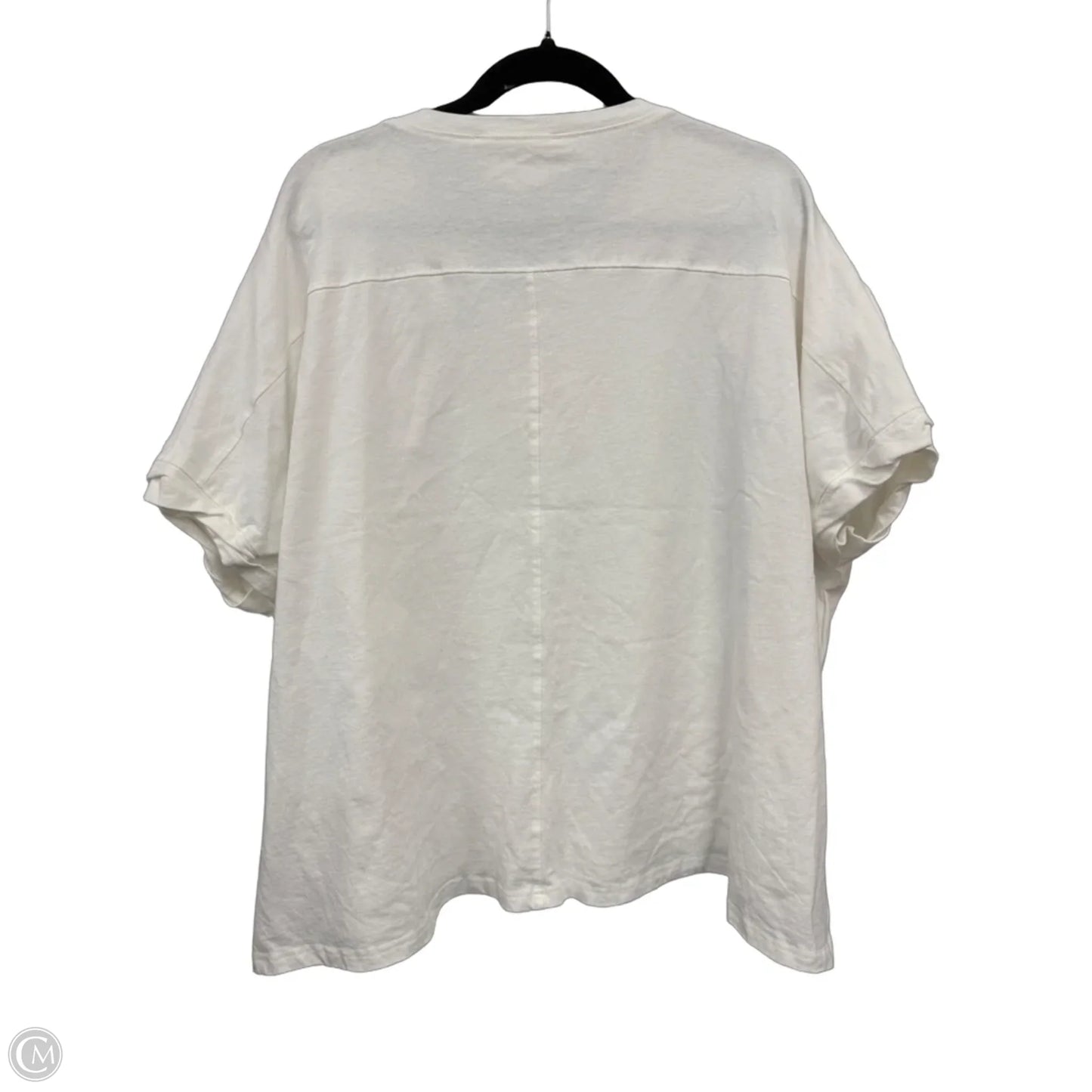 Top Short Sleeve By Fantastic Fawn In White, Size: M