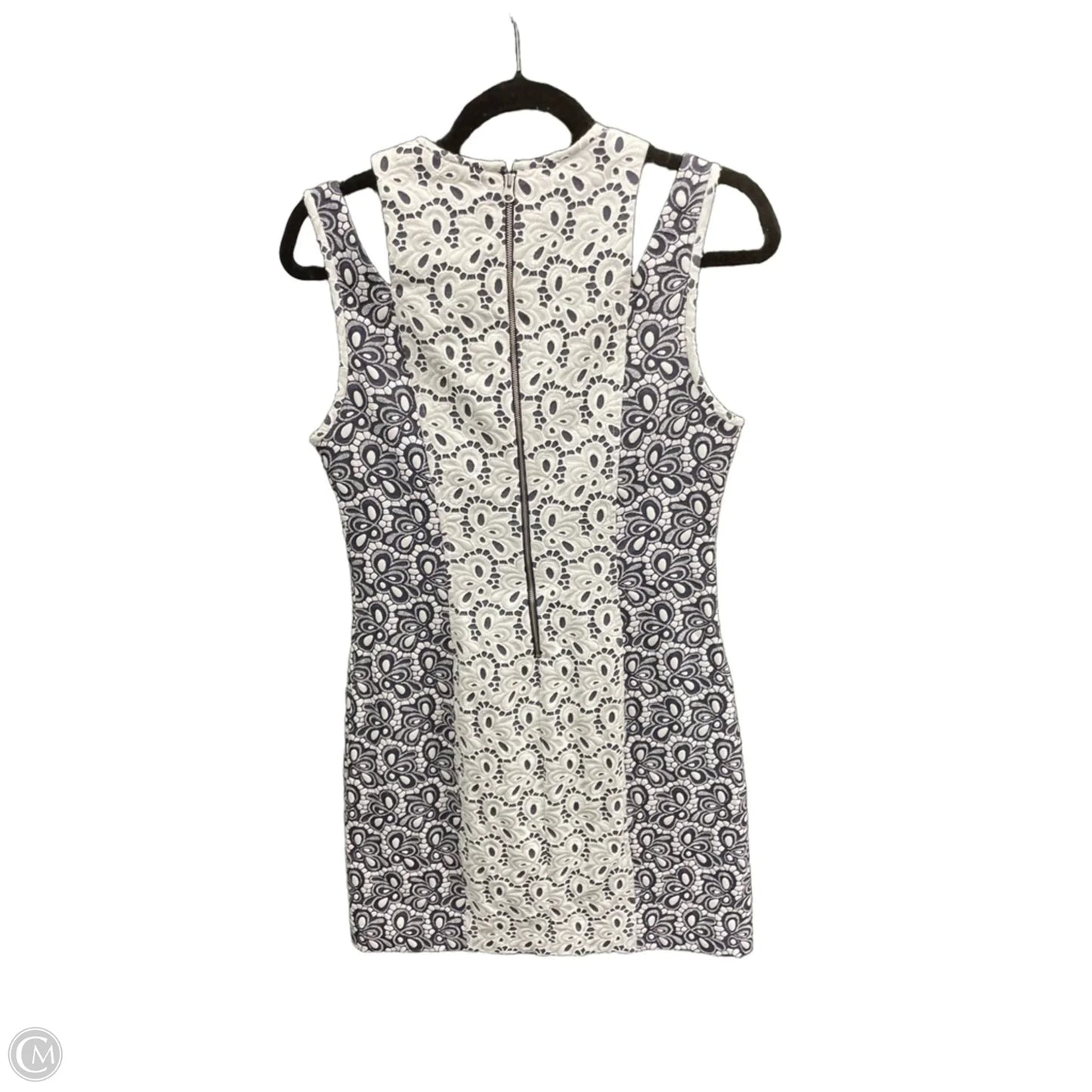 Dress Designer By Rebecca Minkoff In Blue & Cream, Size: 8