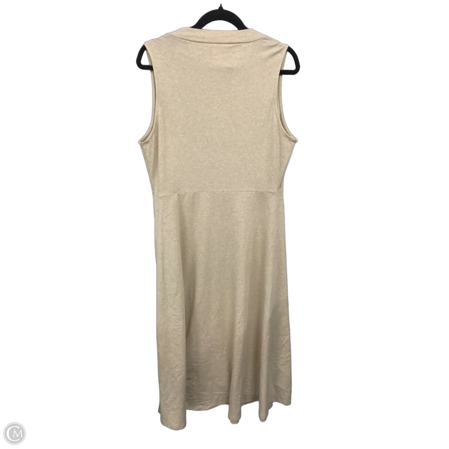 Dress Casual Midi By Pact In Tan, Size: Xl