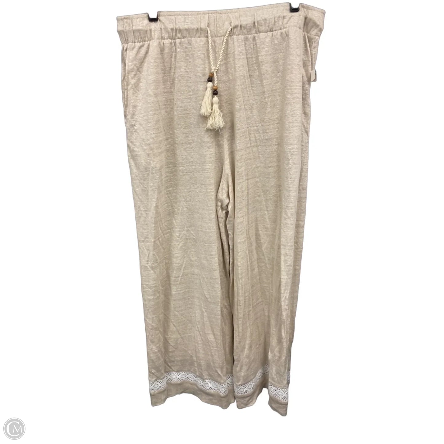 Pants Wide Leg By Rachel Zoe In Tan, Size: Xl