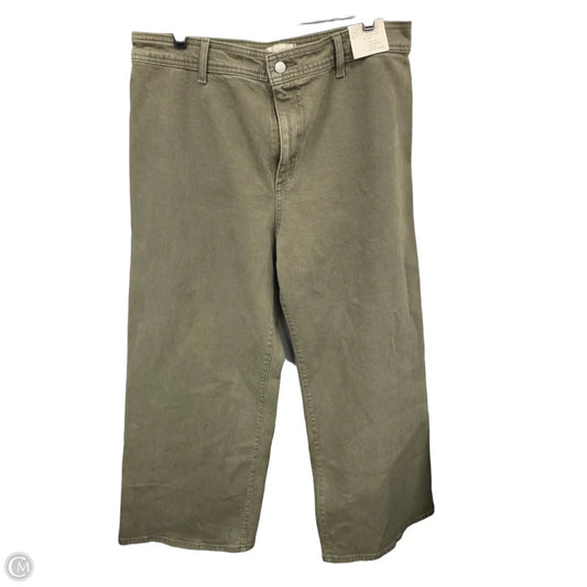 Jeans Wide Leg By Universal Thread In Green, Size: 16