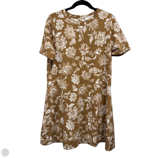 Dress Casual Short By Loft In Tan & White, Size: L