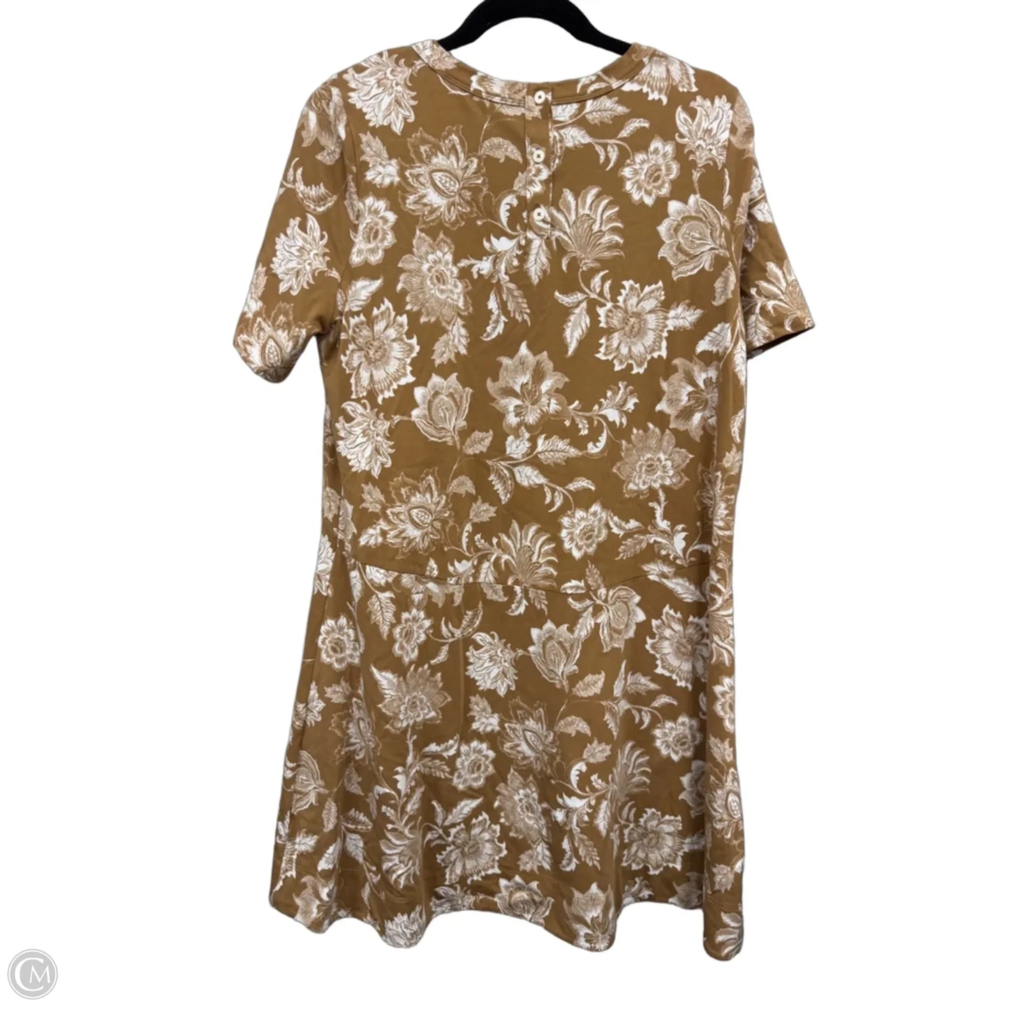 Dress Casual Short By Loft In Tan & White, Size: L