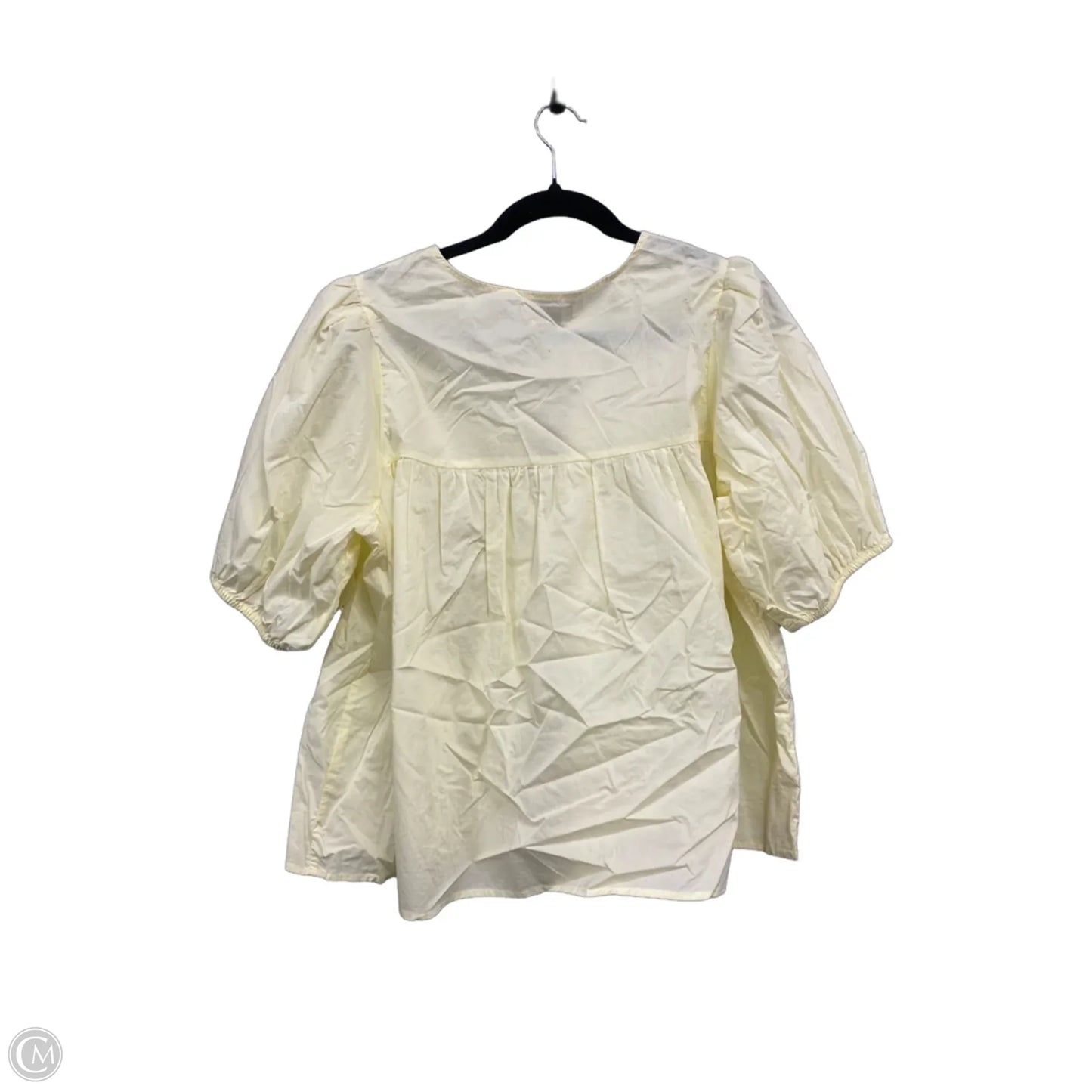 Top Short Sleeve By Habitual In Yellow, Size: Xl