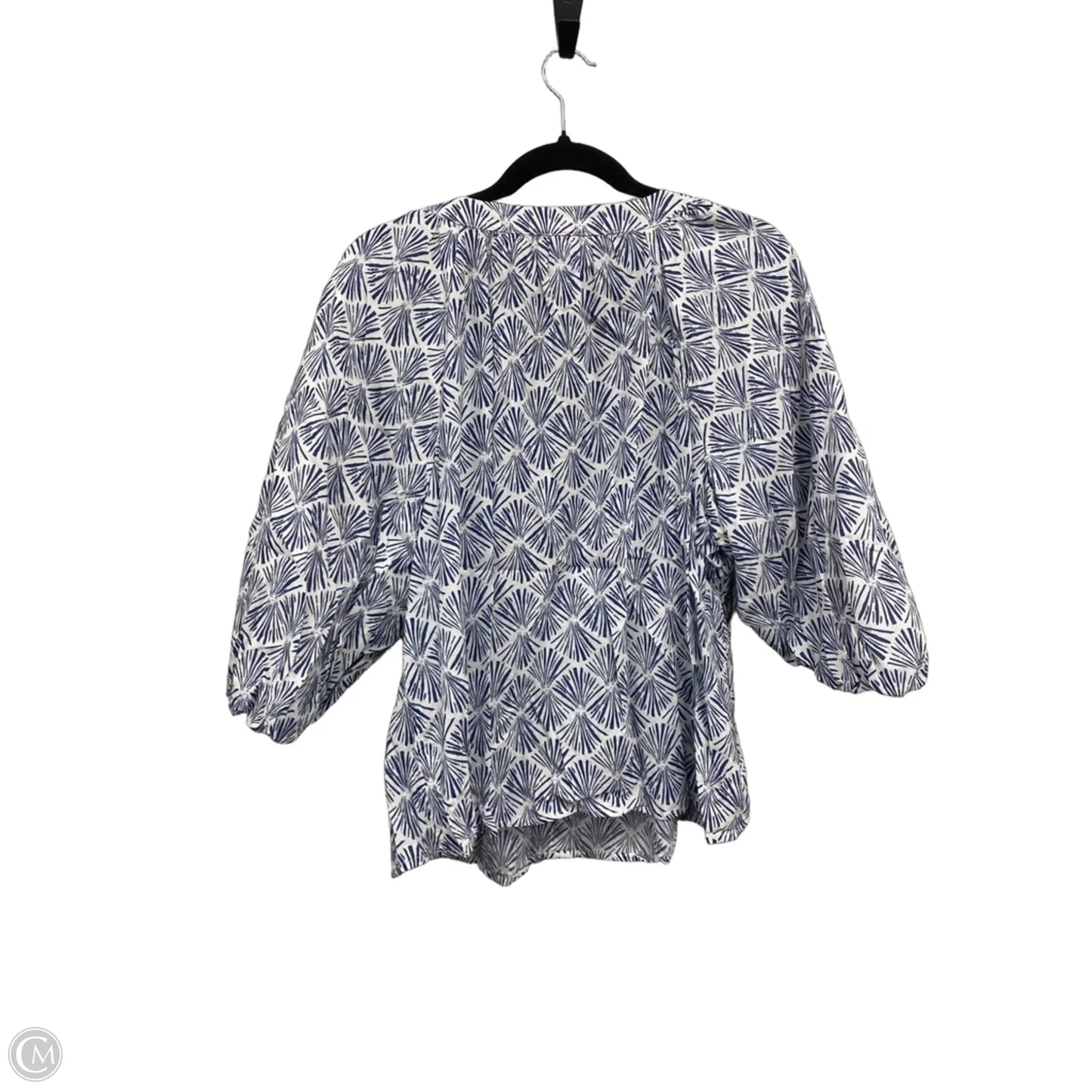 Top Short Sleeve By Sonoma In Blue & White, Size: Xxl