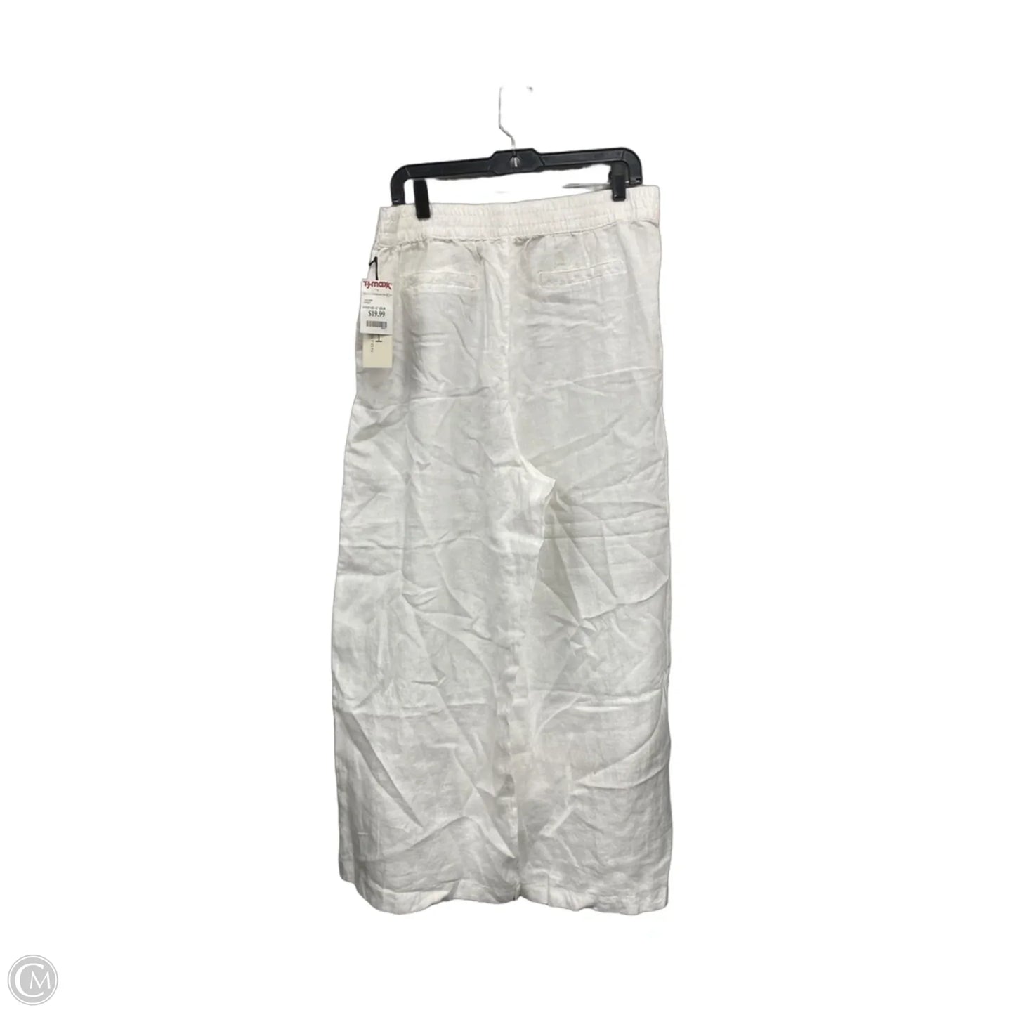 Pants Wide Leg By H For Halston In White, Size: Xl
