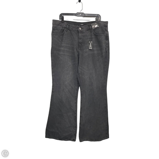 Jeans Flared By Express In Black, Size: 14