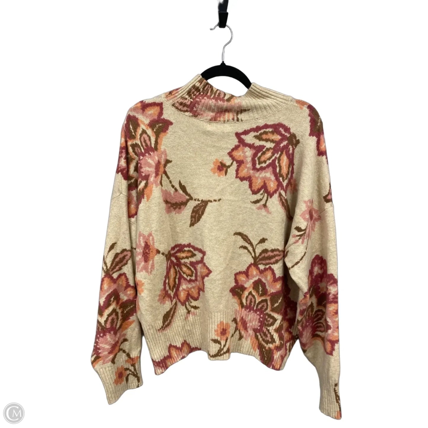 Sweater By Lc Lauren Conrad In Pink & Tan, Size: Xl