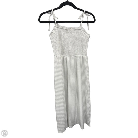 Dress Casual Midi By Divided In Grey & White, Size: S