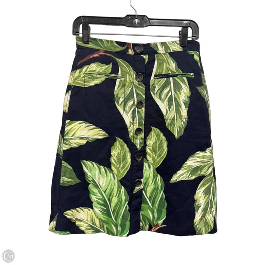 Skirt Mini & Short By Ann Taylor In Blue & Green, Size: 4p