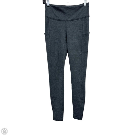 Athletic Leggings By Champion In Black & Grey, Size: Xs