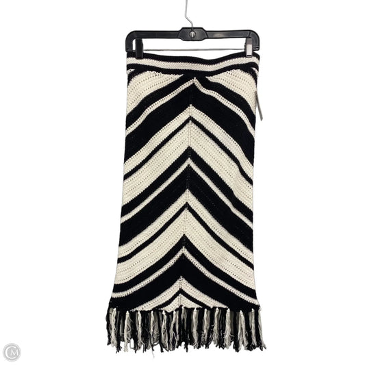 Skirt Midi By Nine West In Black & Cream, Size: M