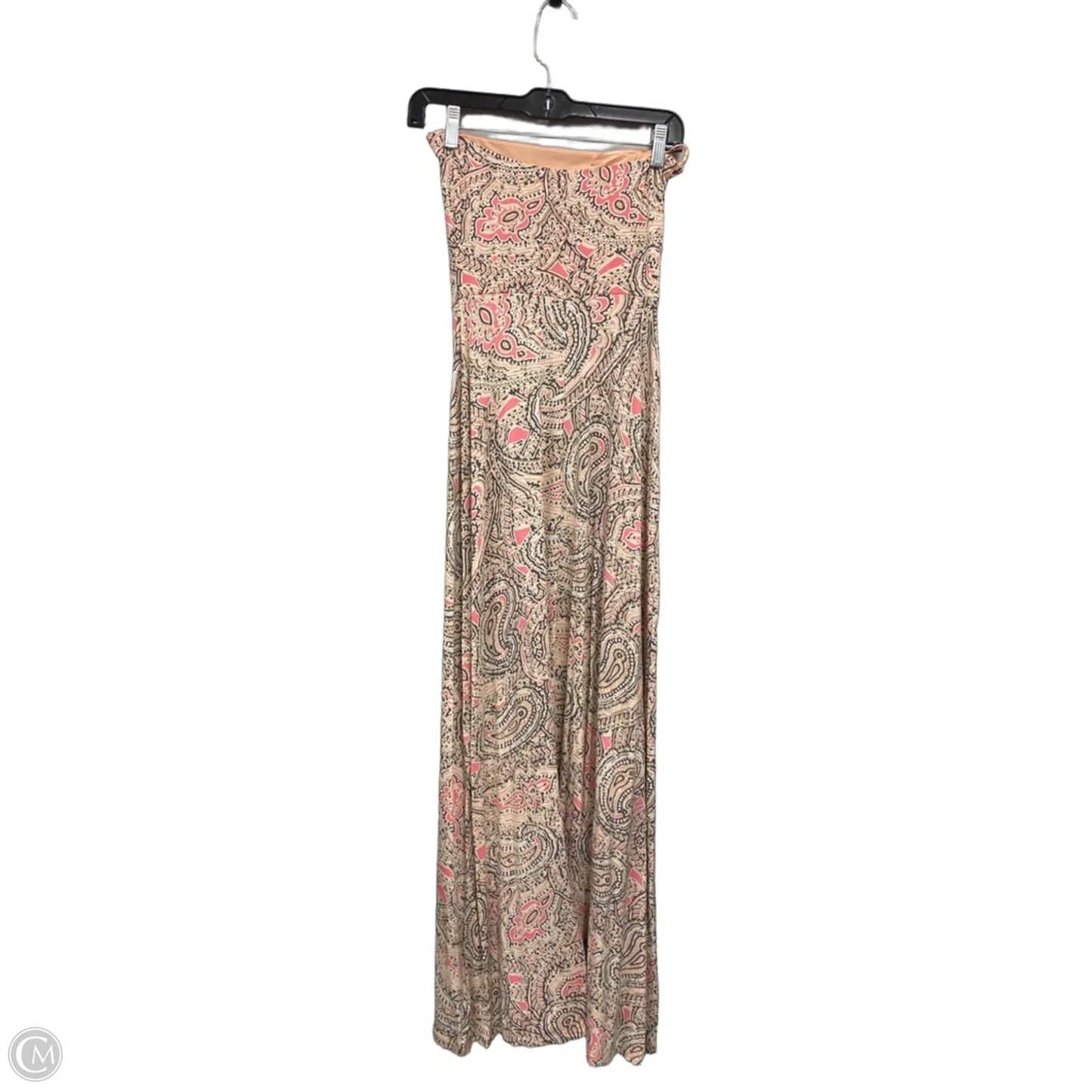 Dress Casual Midi By Limited In Cream & Orange, Size: Xs