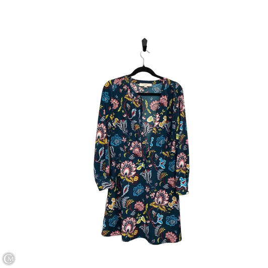 Dress Casual Short By Loft In Blue & Pink, Size: 10p