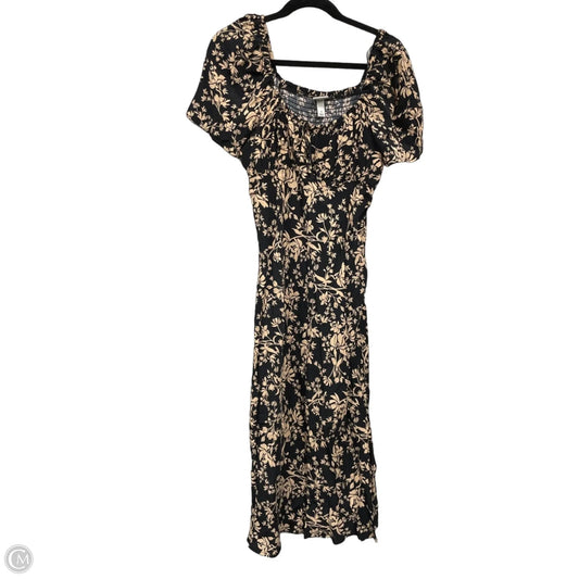 Dress Casual Midi By A New Day In Black & Tan, Size: M