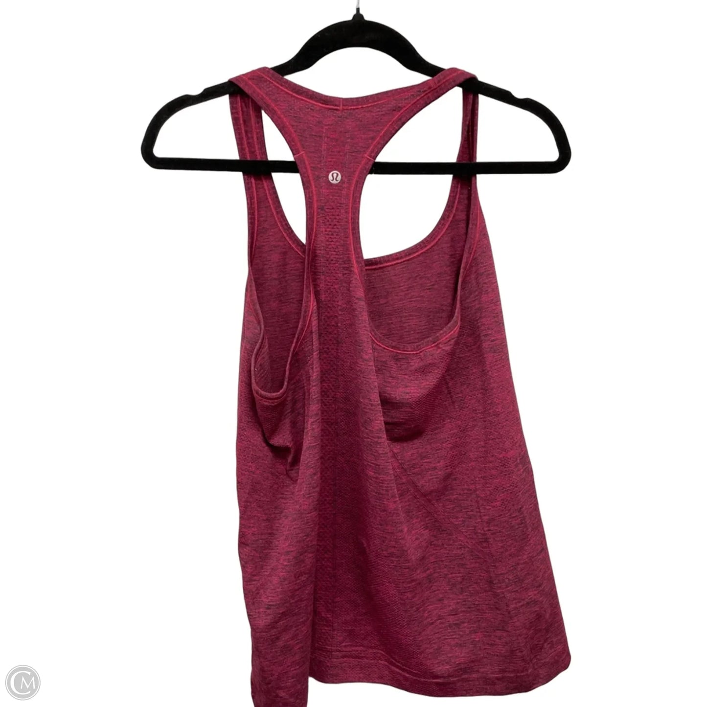 Athletic Tank Top By Lululemon In Black & Red, Size: 12