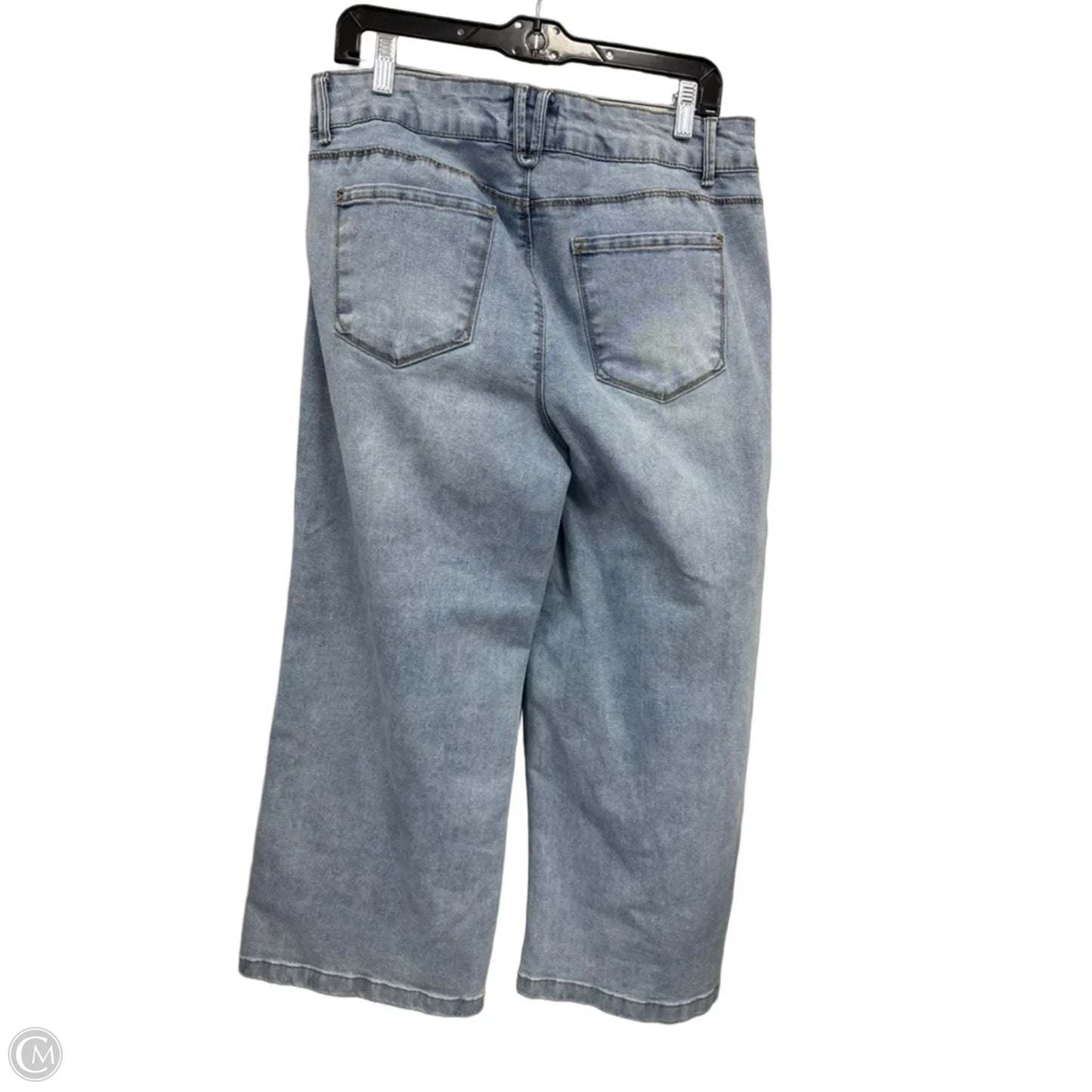 Jeans Wide Leg By Curve Appeal In Blue, Size: 12